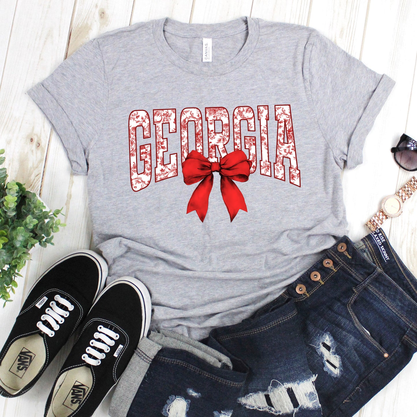 Georgia with Bow Graphic T-Shirt