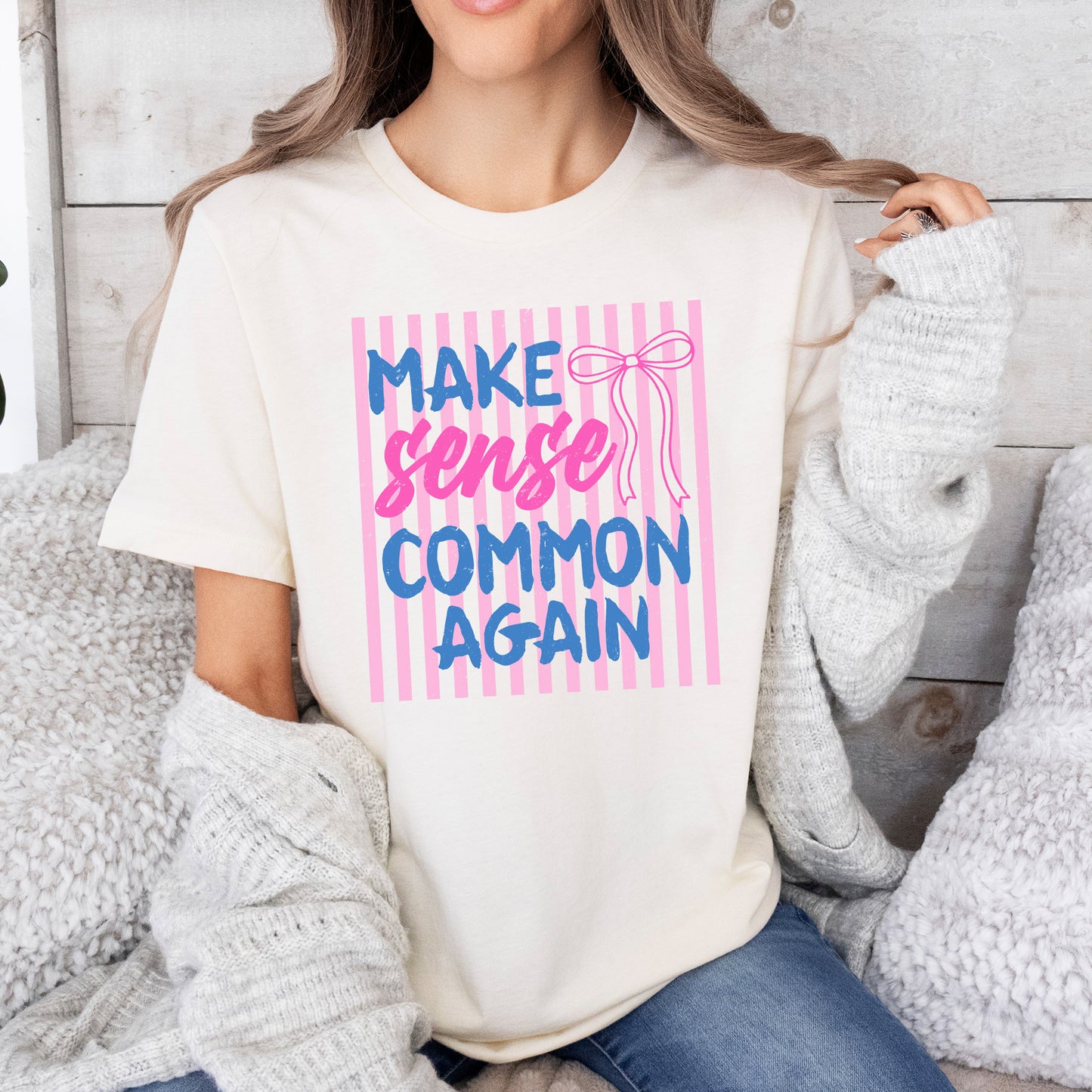 Make Sense Common Again Graphic T-Shirt | Unisex Graphic Tee