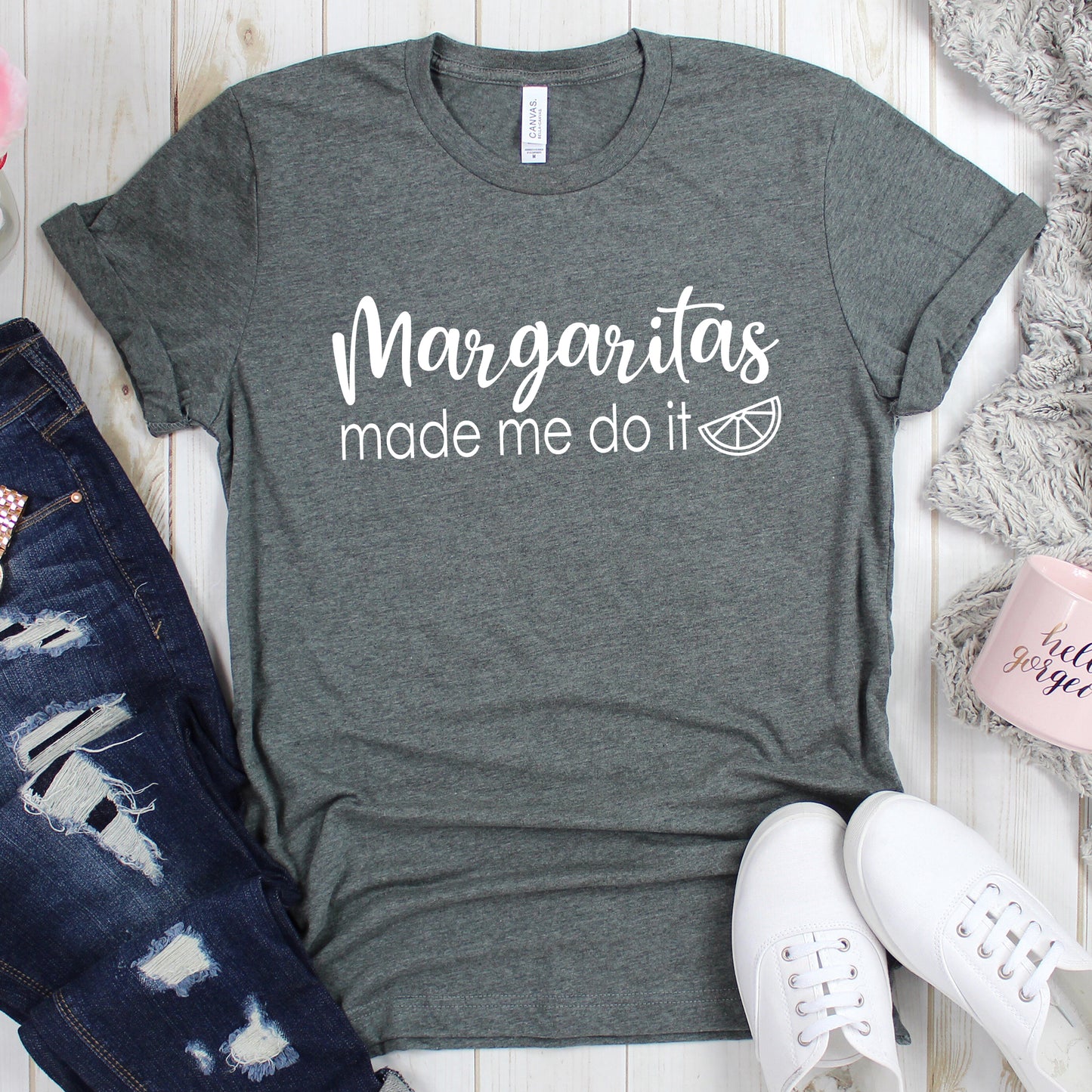 Margaritas Made Me Do It Graphic T-Shirt