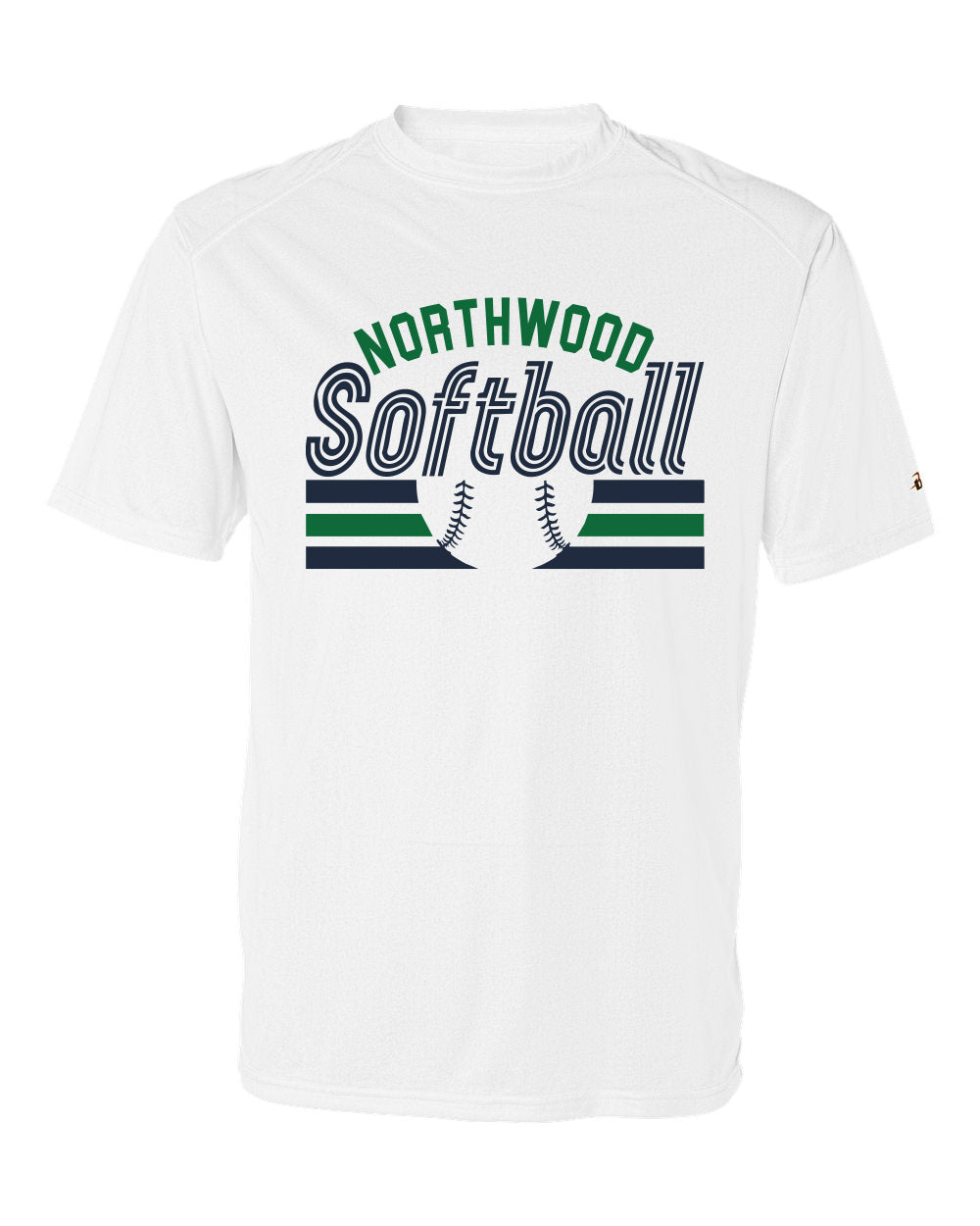 Northwood Softball Men's Badger Dri-Fit White Design