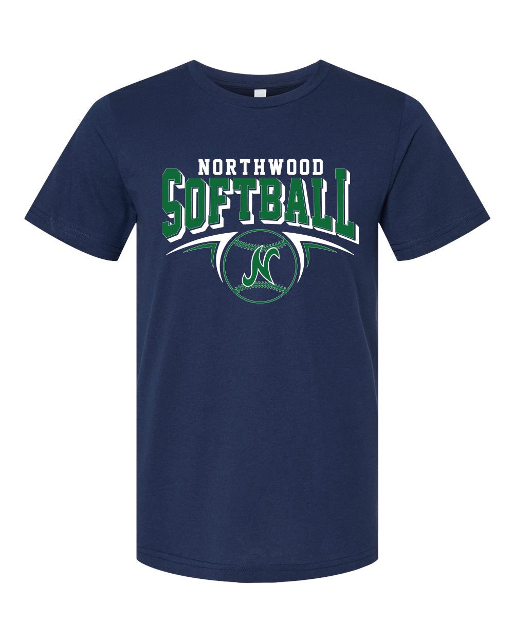 Northwood Softball Adult and Youth Unisex Bella Canvas Softball N Design