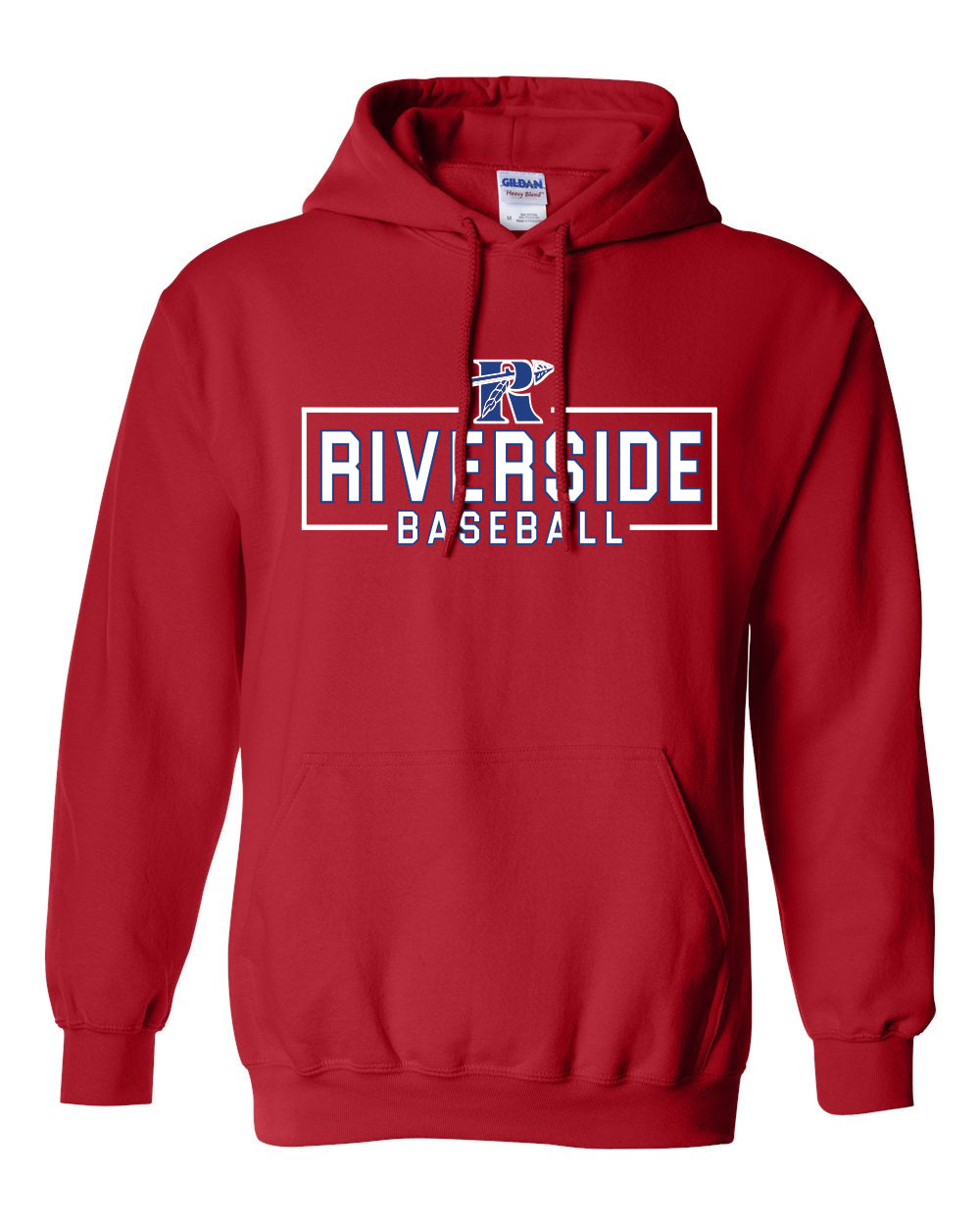 Riverside Baseball Royal Blue Unisex Gildan Hooded Sweatshirt