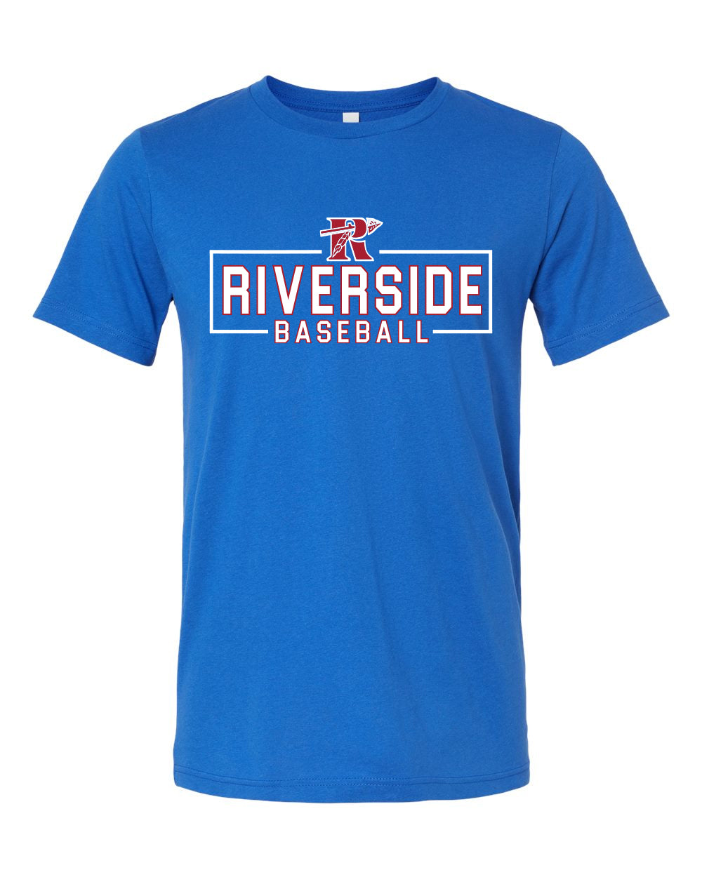 Riverside Baseball Red Unisex Bella Canvas T-Shirt
