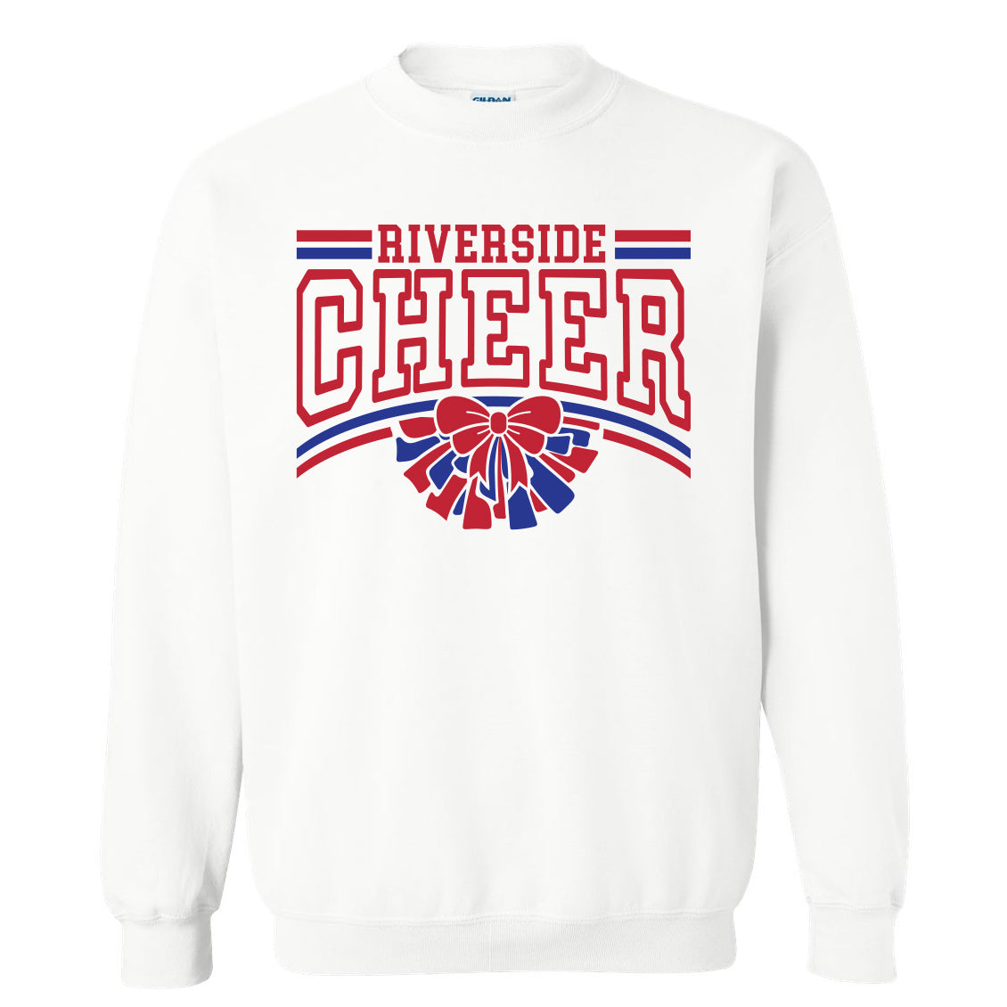 Riverside Cheer Poms Unisex Gildan Crewneck Sweatshirt - 2 Colors