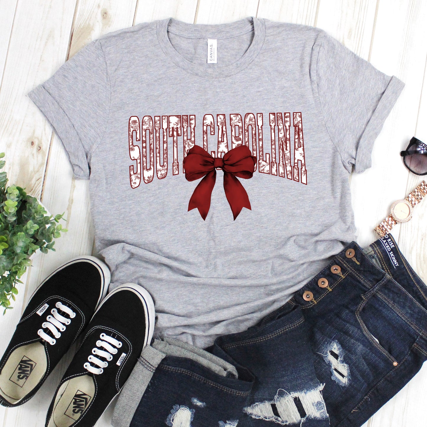 South Carolina with Bow Graphic T-Shirt