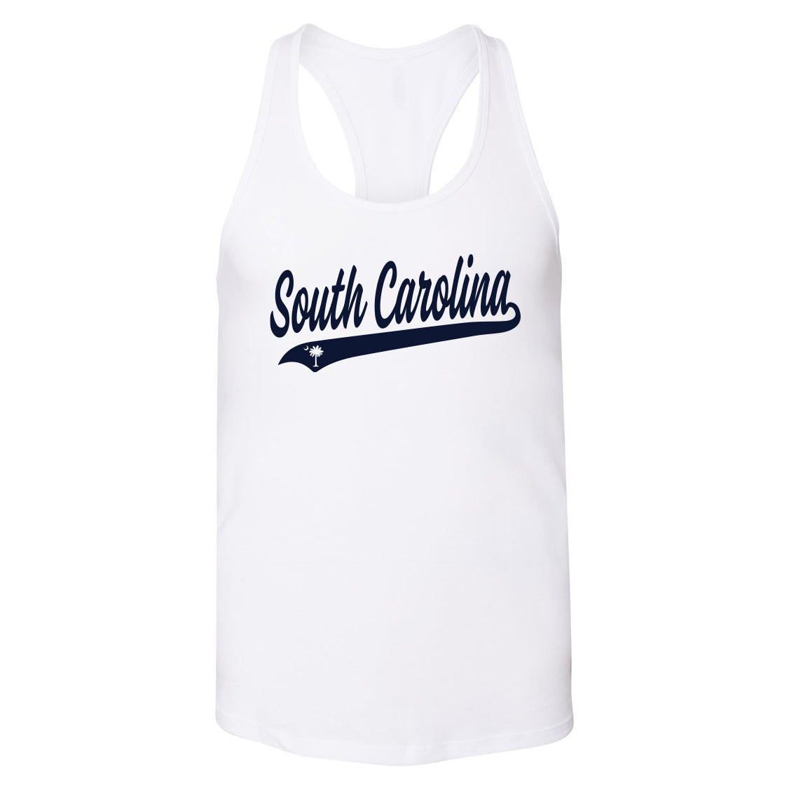South Carolina Softball Women's Bella Canvas Racerback Tank Top Cursive - 2 Colors