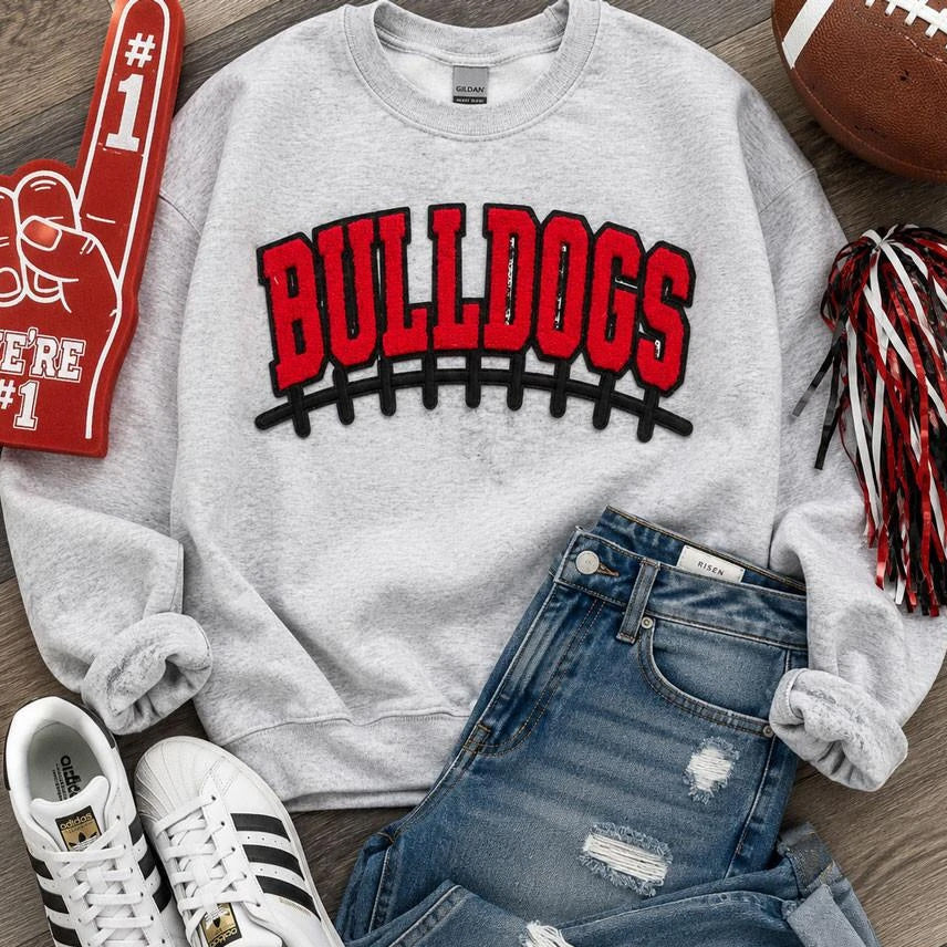 Bulldogs Chenille Patch Sweatshirt
