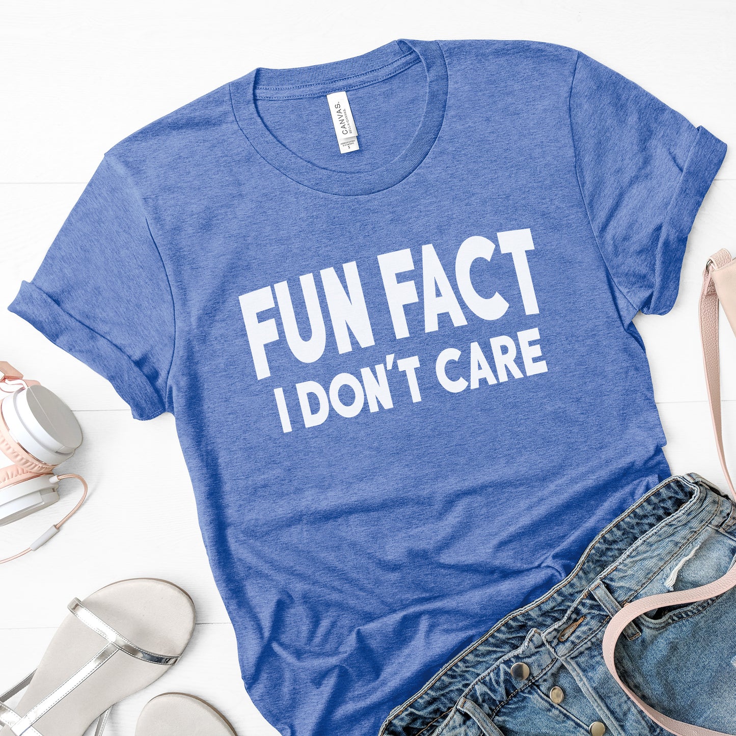 Fun Fact I Don't Care Graphic T-Shirt