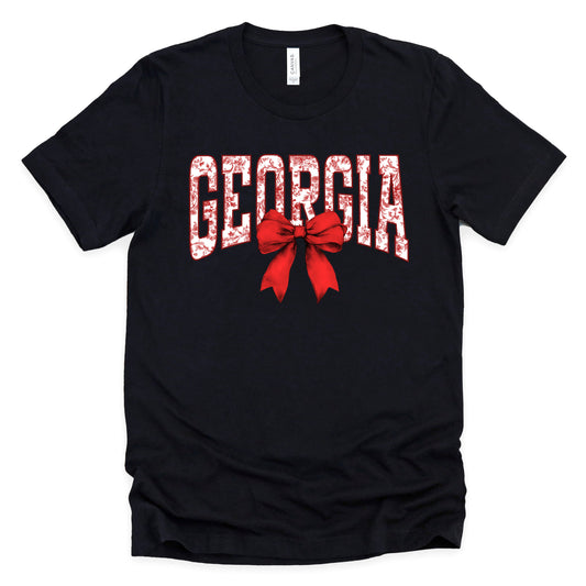 Georgia with Bow Graphic T-Shirt
