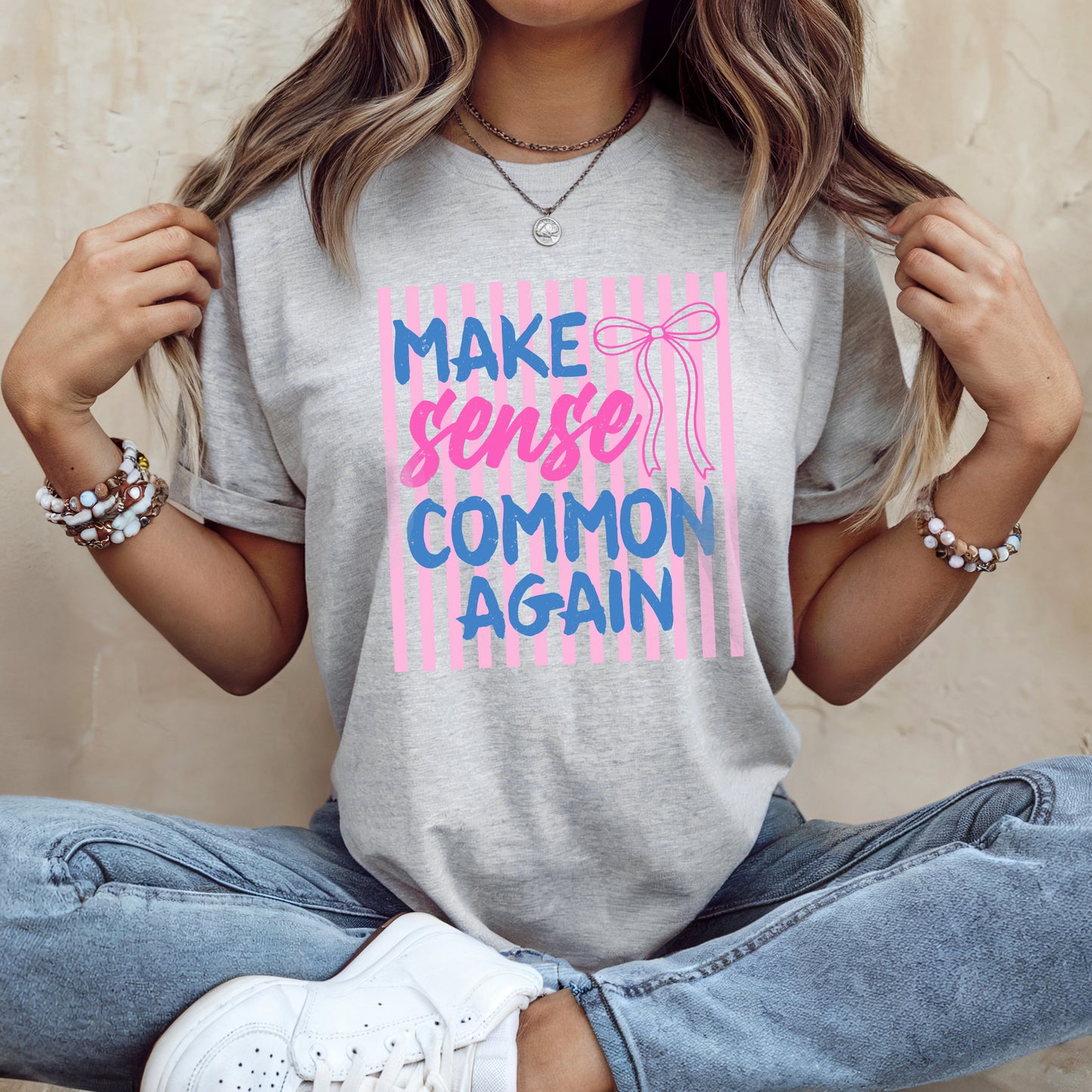Make Sense Common Again Graphic T-Shirt | Unisex Graphic Tee