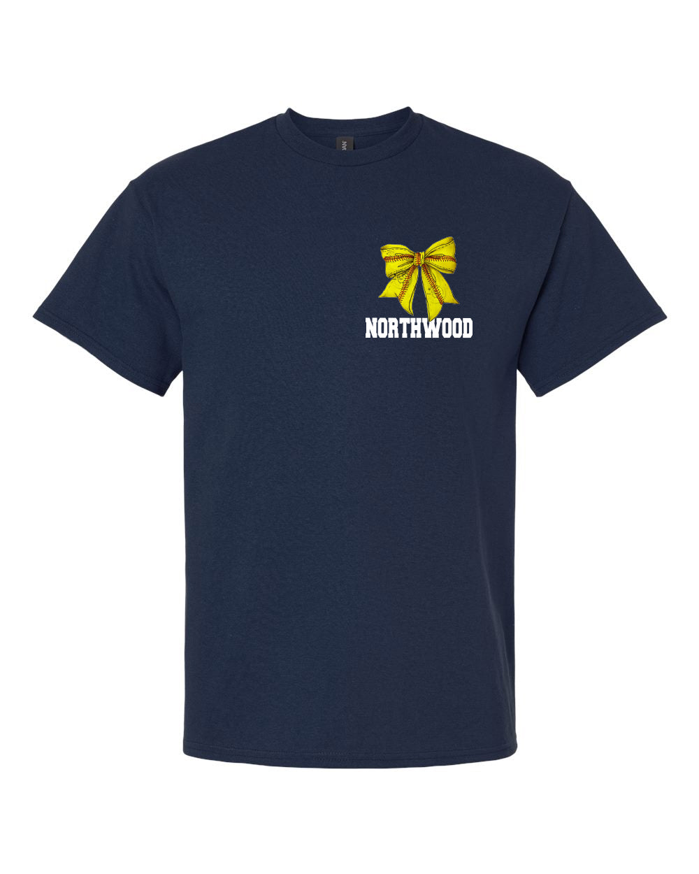 Northwood Softball Adult and Youth Unisex Gildan Softball Bow Front and Back
