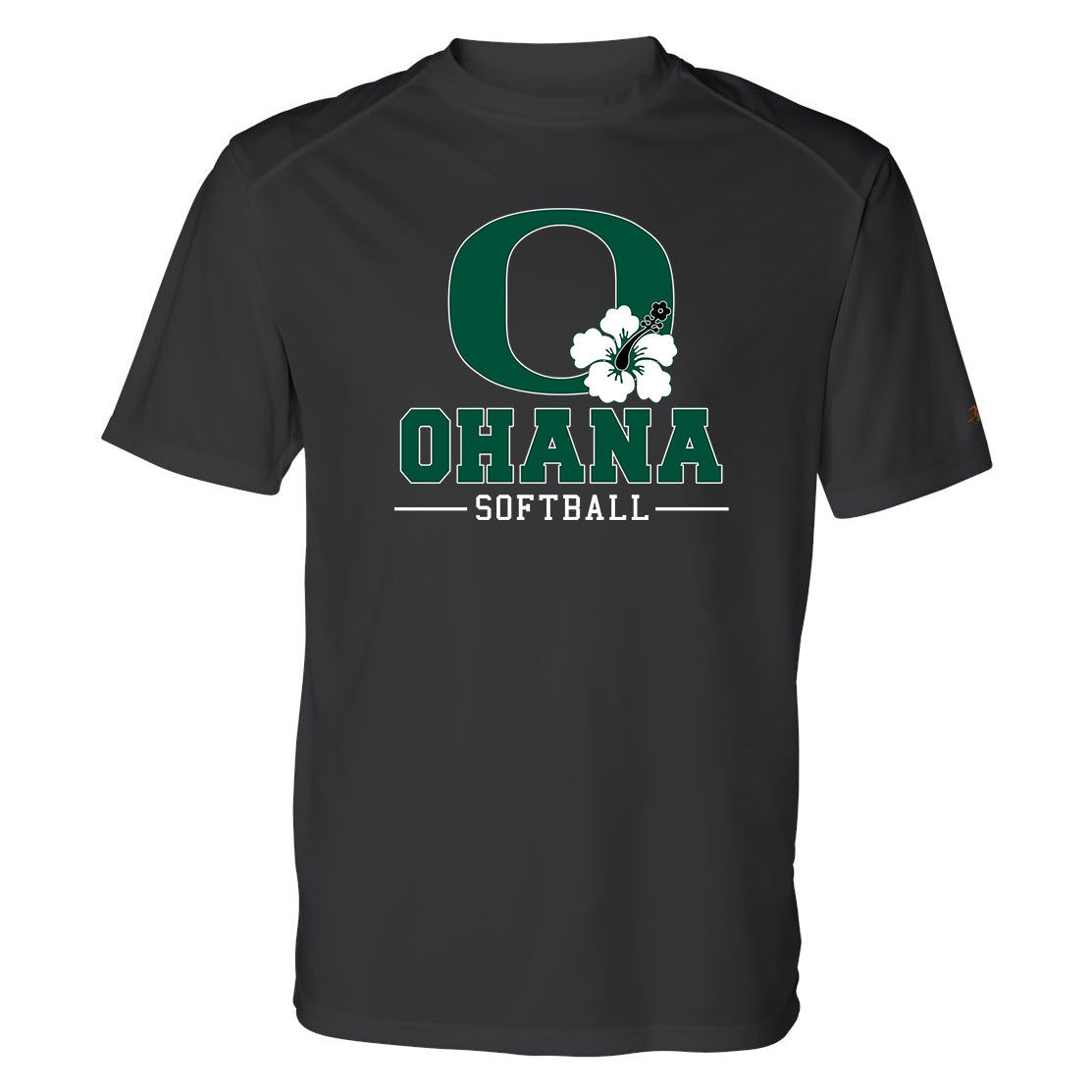 Ohana Softball O Flower Men's Badger Dri-Fit T-Shirt - 2 Colors