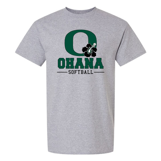 Ohana Softball O Flower Adult and Youth Unisex Gildan T-Shirt - 3 Colors