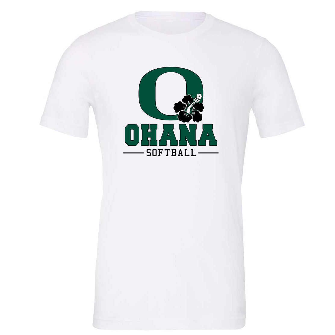 Ohana Softball Adult and Youth O Flower Unisex Bella Canvas - 3 Colors