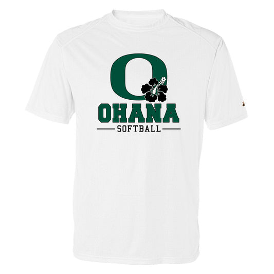 Ohana Softball O Flower Men's Badger Dri-Fit T-Shirt - 2 Colors