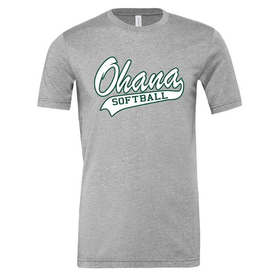 Ohana Softball Adult and Youth Cursive Unisex Bella Canvas - 3 Colors