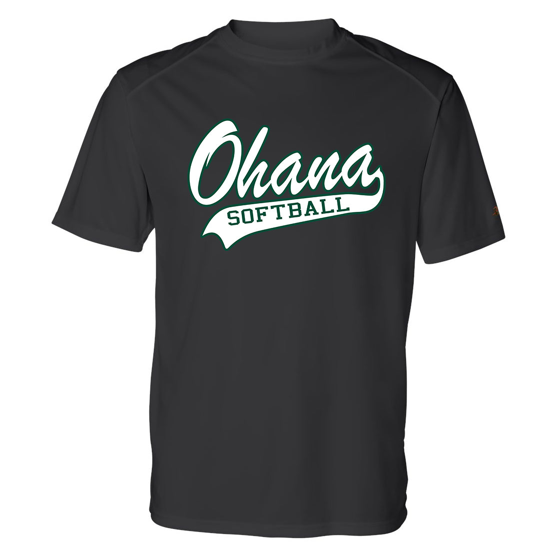 Ohana Softball Cursive Men's Badger Dri-Fit T-Shirt - 2 Colors