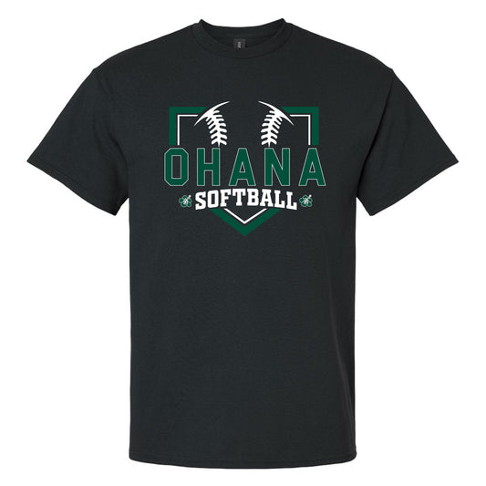 Ohana Softball Diamond Adult and Youth Unisex Gildan T-Shirt - 3 Colors
