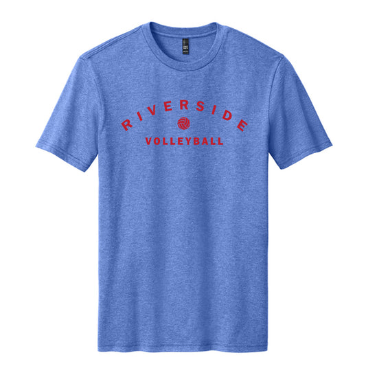 Riverside Volleyball Heather Royal Blue Unisex District T-Shirt