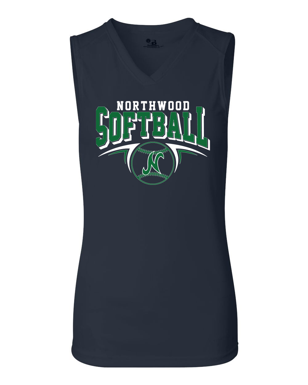 Northwood Softball Women's Badger Dri-Fit Sleeveless Softball N Design