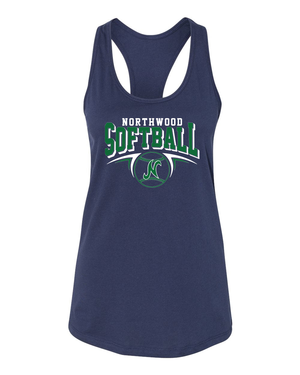 Northwood Softball Women's Bella Canvas Racerback Tank Top Softball N Design