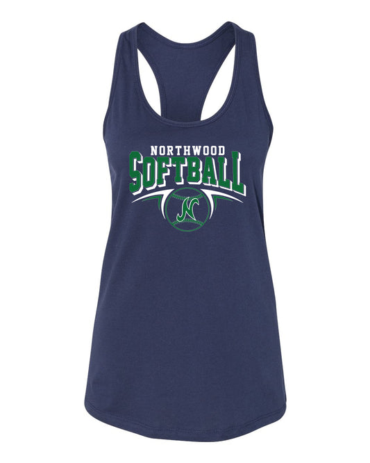 Northwood Softball Women's Bella Canvas Racerback Tank Top Softball N Design
