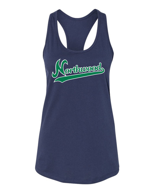 Northwood Softball Women's Bella Canvas Racerback Tank Top Cursive