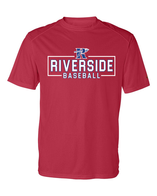 Riverside Baseball Red Men's Badger Sport Tee
