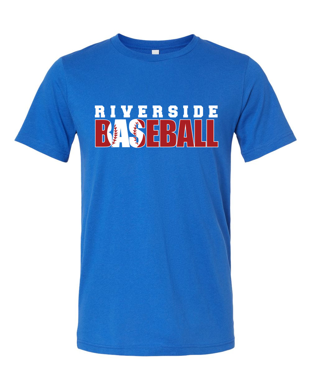 Riverside Warriors Baseball Royal Blue Unisex Bella Canvas T-Shirt