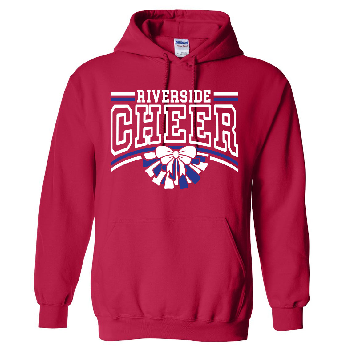 Riverside Cheer Poms Unisex Gildan Hooded Sweatshirt - 2 Colors