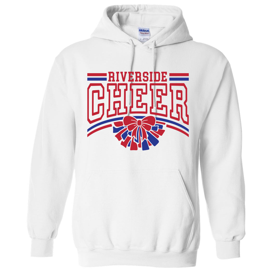Riverside Cheer Poms Unisex Gildan Hooded Sweatshirt - 2 Colors