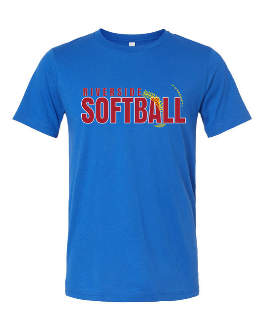 Riverside Softball Royal Blue Unisex Bella Canvas T-Shirt