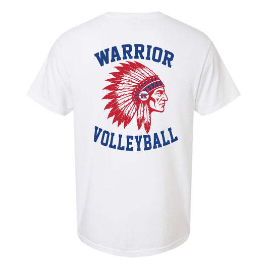 Riverside Volleyball Front & Back White Unisex Comfort Colors T-Shirt