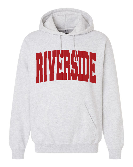 Riverside Ash Grey Unisex Gildan Hooded Sweatshirt
