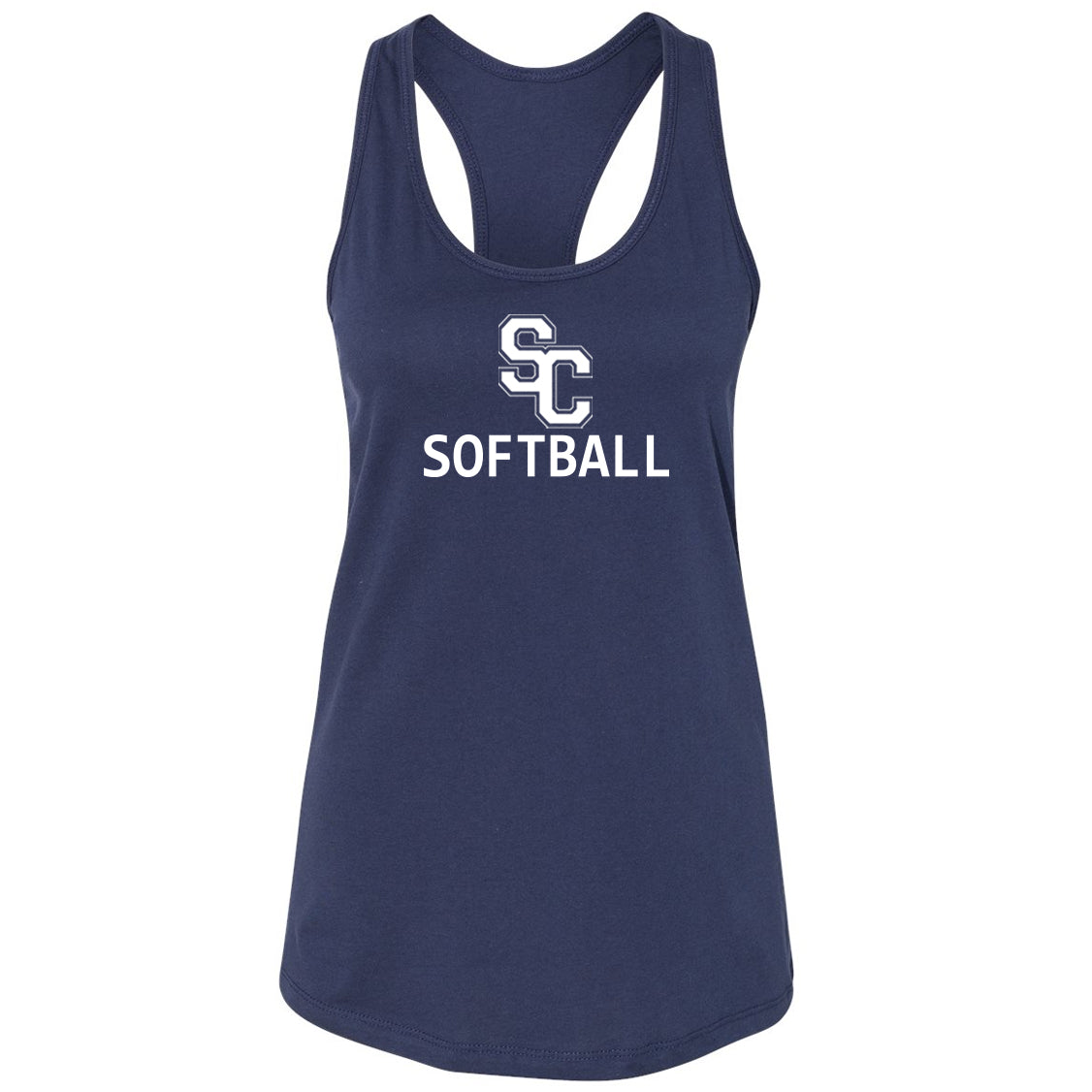 South Carolina Softball Women's Bella Canvas Racerback Tank Top Logo - 2 Colors