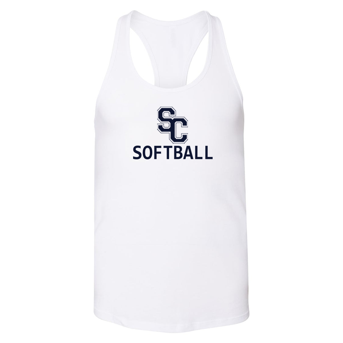 South Carolina Softball Women's Bella Canvas Racerback Tank Top Logo - 2 Colors