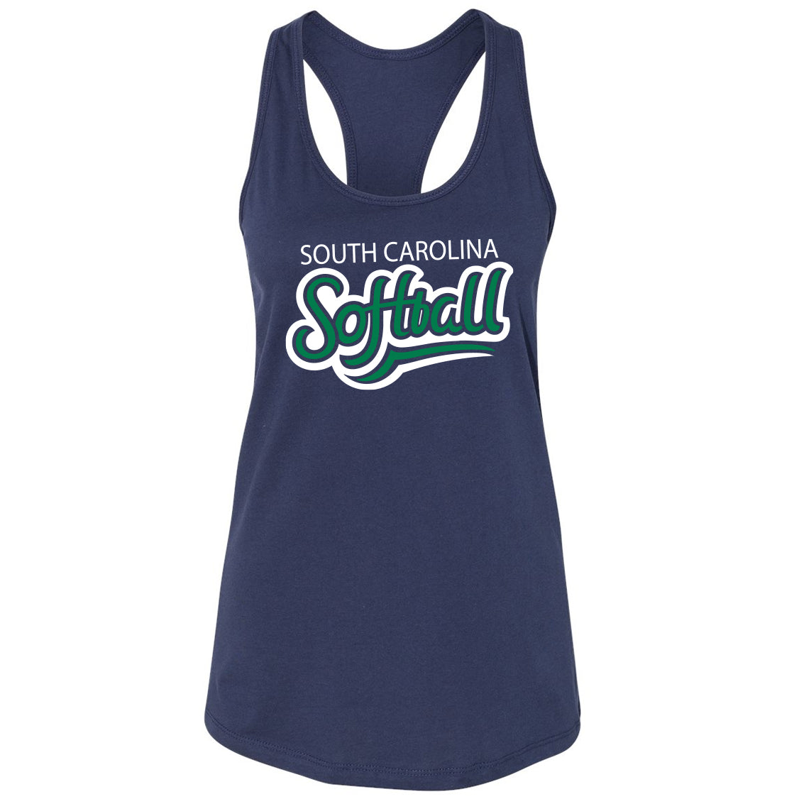 South Carolina Softball Women's Bella Canvas Racerback Tank Top Retro - 2 Colors