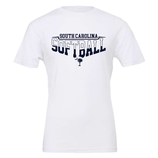 South Carolina Softball Adult and Youth Palmetto Tree Unisex Bella Canvas - 2 Colors