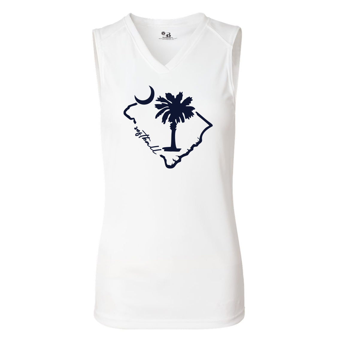 South Carolina Softball Women's Badger Dri-Fit Sleeveless Top State - 2 Colors