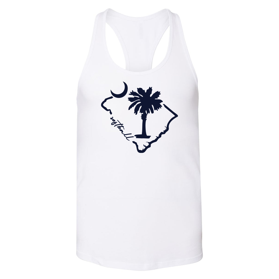 South Carolina Softball Women's Bella Canvas Racerback Tank Top State - 2 Colors