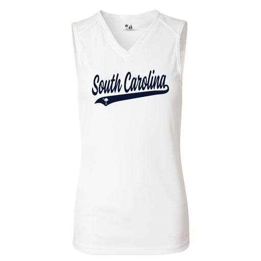 South Carolina Softball Women's Badger Dri-Fit Sleeveless Top Cursive - 2 Colors
