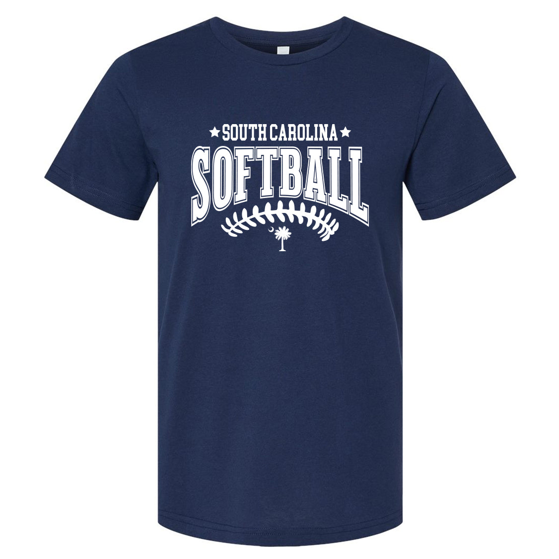 South Carolina Softball Adult and Youth Laces Unisex Bella Canvas - 2 Colors