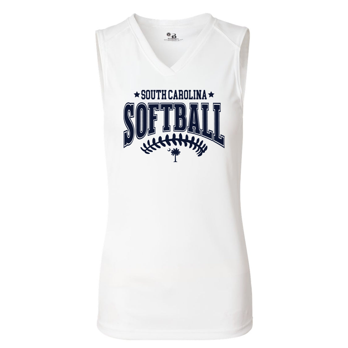 South Carolina Softball Women's Badger Dri-Fit Sleeveless Top Laces - 2 Colors