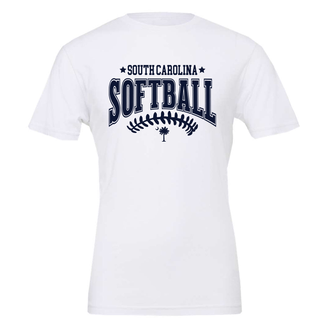 South Carolina Softball Adult and Youth Laces Unisex Bella Canvas - 2 Colors