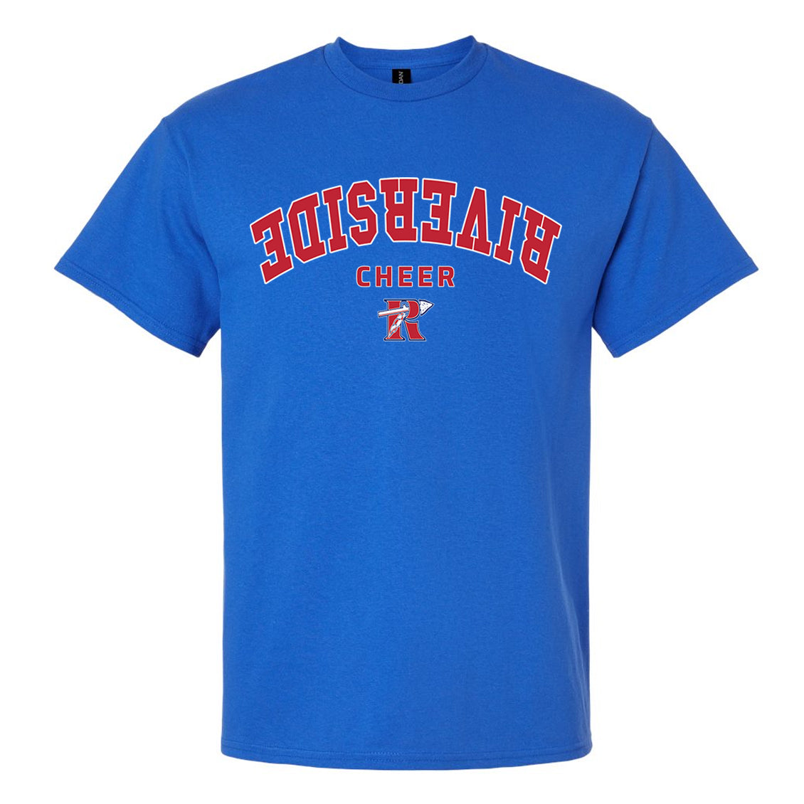 Riverside Cheer Upside Down Unisex Gildan T-Shirt - 2 Colors