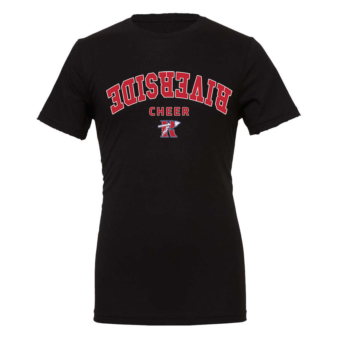 Riverside Cheer Upside Down Unisex Bella Canvas T-Shirt - 2 Colors
