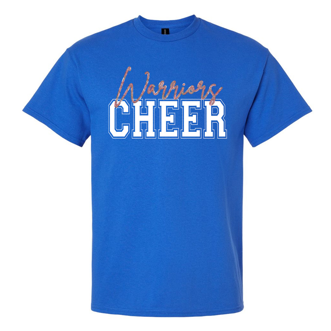 Warriors Cheer Glitter Unisex Gildan T-Shirt